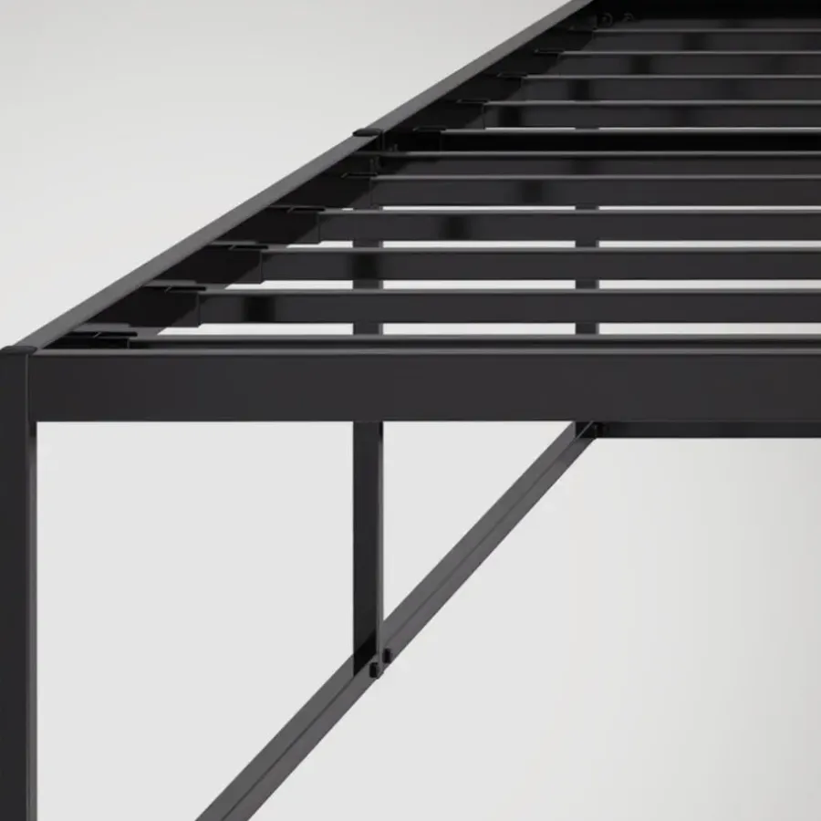 CLP Metalen bed Scala 200x180x46 cm - Zwart