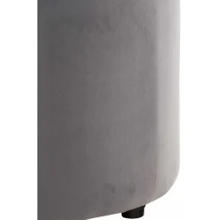 Poefen-CLP Poef Pantin zwart Frame - Fluweel - grijs