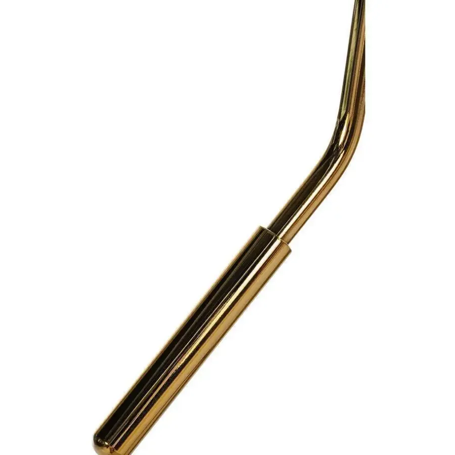 Barkrukken-CLP Set van 2 Barkruk Braga goud Frame - Fluweel - creme