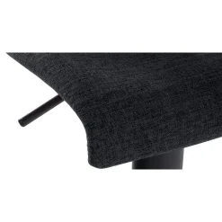 Barkrukken-CLP Set van 2 Barkruk Branford zwart Frame - Stof - zwart