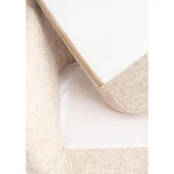 CLP Set van 2 Barkruk Grant natura Frame - Stof - creme