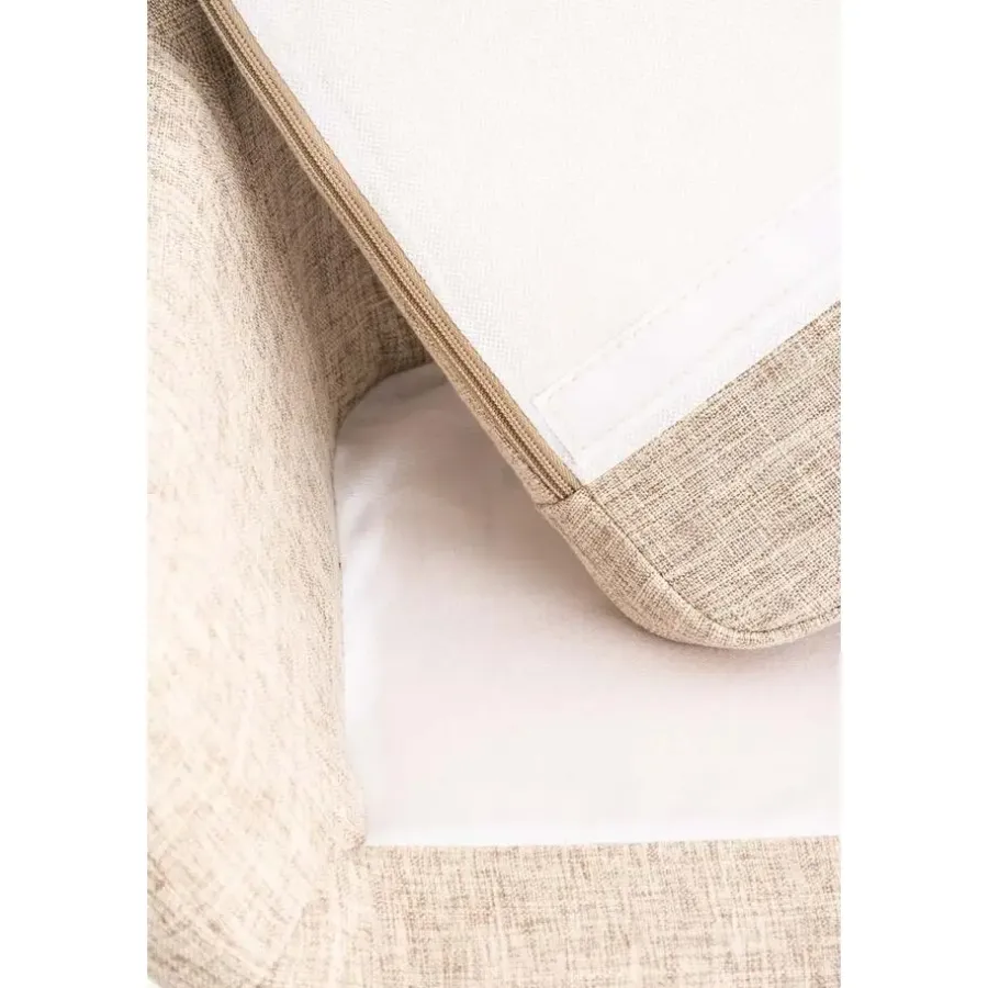 CLP Set van 2 Barkruk Grant natura Frame - Stof - creme