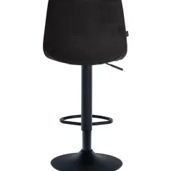 CLP Set van 2 Barkruk Jerry zwart Frame - Fluweel - zwart