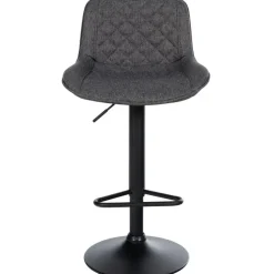 CLP Set van 2 Barkruk Kasson zwart Frame - Stof - zwart
