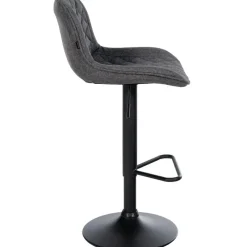 CLP Set van 2 Barkruk Kasson zwart Frame - Stof - zwart