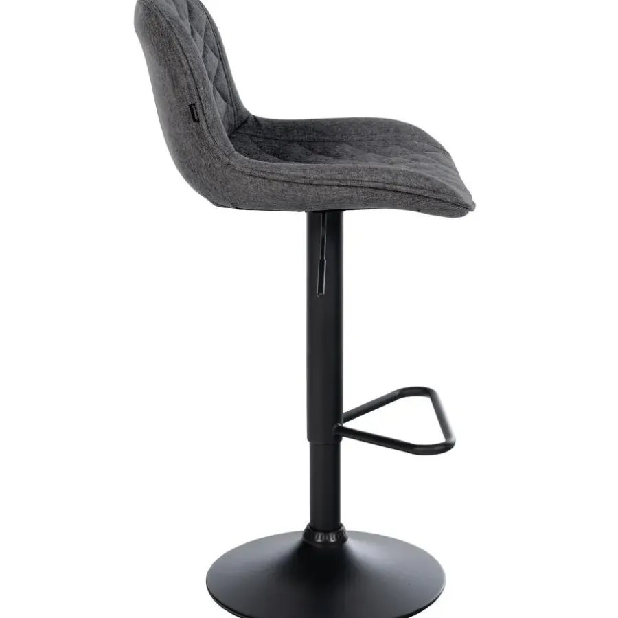 CLP Set van 2 Barkruk Kasson zwart Frame - Stof - zwart