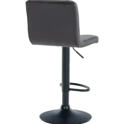 CLP Set van 2 Barkruk Peru zwart Frame - Fluweel - zwart