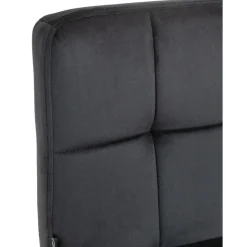 CLP Set van 2 Barkruk Peru zwart Frame - Fluweel - zwart