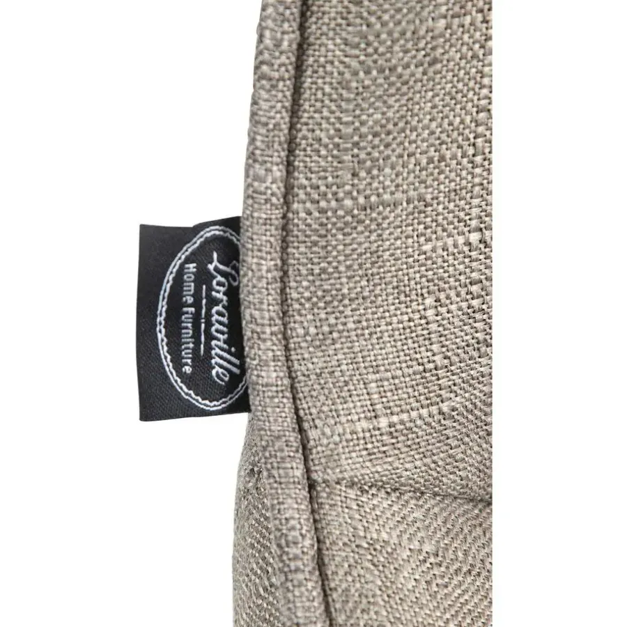 Barkrukken-CLP Set van 2 Barkruk Vonore zwart Frame - Stof - taupe