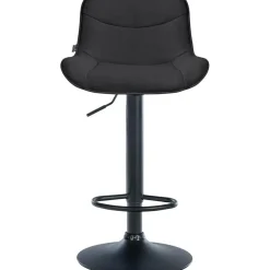 CLP Set van 2 Barkruk Vonore zwart Frame - Stof - zwart