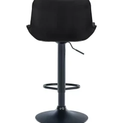 CLP Set van 2 Barkruk Vonore zwart Frame - Stof - zwart