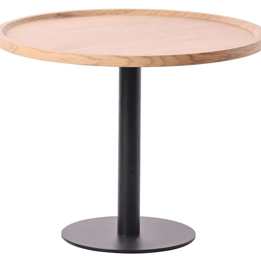 Bijzettafels-CLP Set van 2 Bijzettafel Aspen mat zwart Frame - Hout - natura