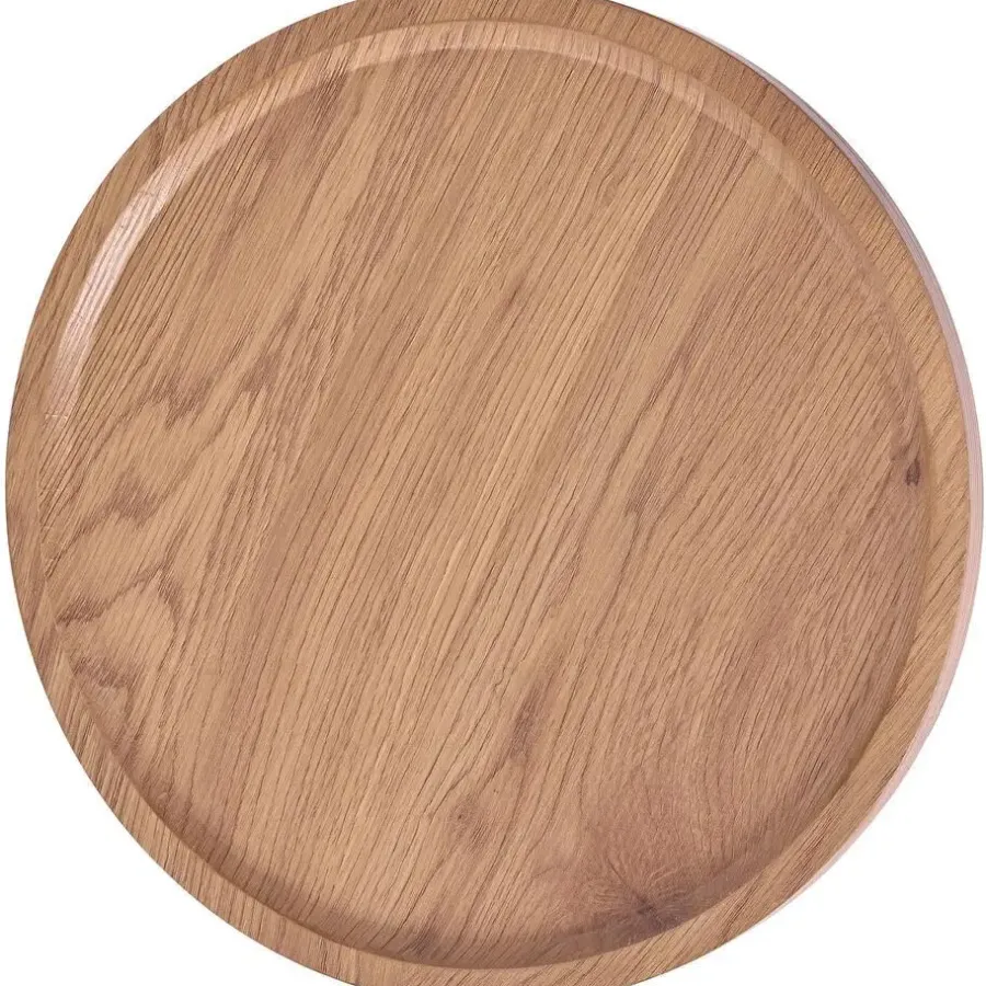 Bijzettafels-CLP Set van 2 Bijzettafel Aspen mat zwart Frame - Hout - natura