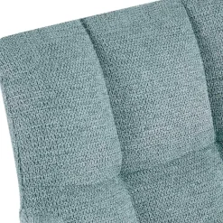 Eetkamerstoelen-CLP Set van 2 Eetkamerstoel Jonah zwart Frame - Stof - turkis
