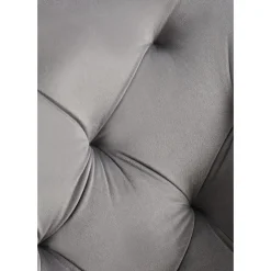 Eetkamerstoelen-CLP Set van 2 Eetkamerstoel Antigo zwart Frame - Fluweel - donkergrijs
