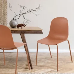 CLP Set van 2 Tuinstoel Hardin Kunststof - terracotta