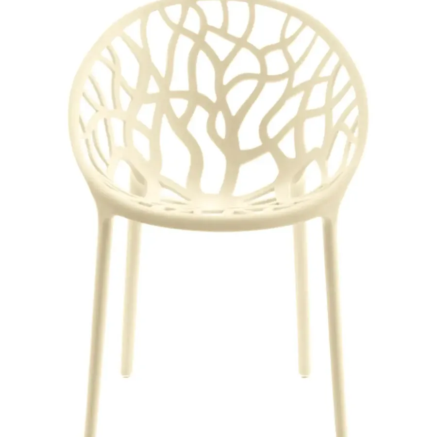 Bistro- & Balkonsets-CLP Set van 2 Tuinstoel Hope Kunststof - creme