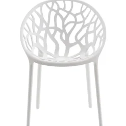 Bistro- & Balkonsets-CLP Set van 4 Tuinstoel Hope Kunststof - wit