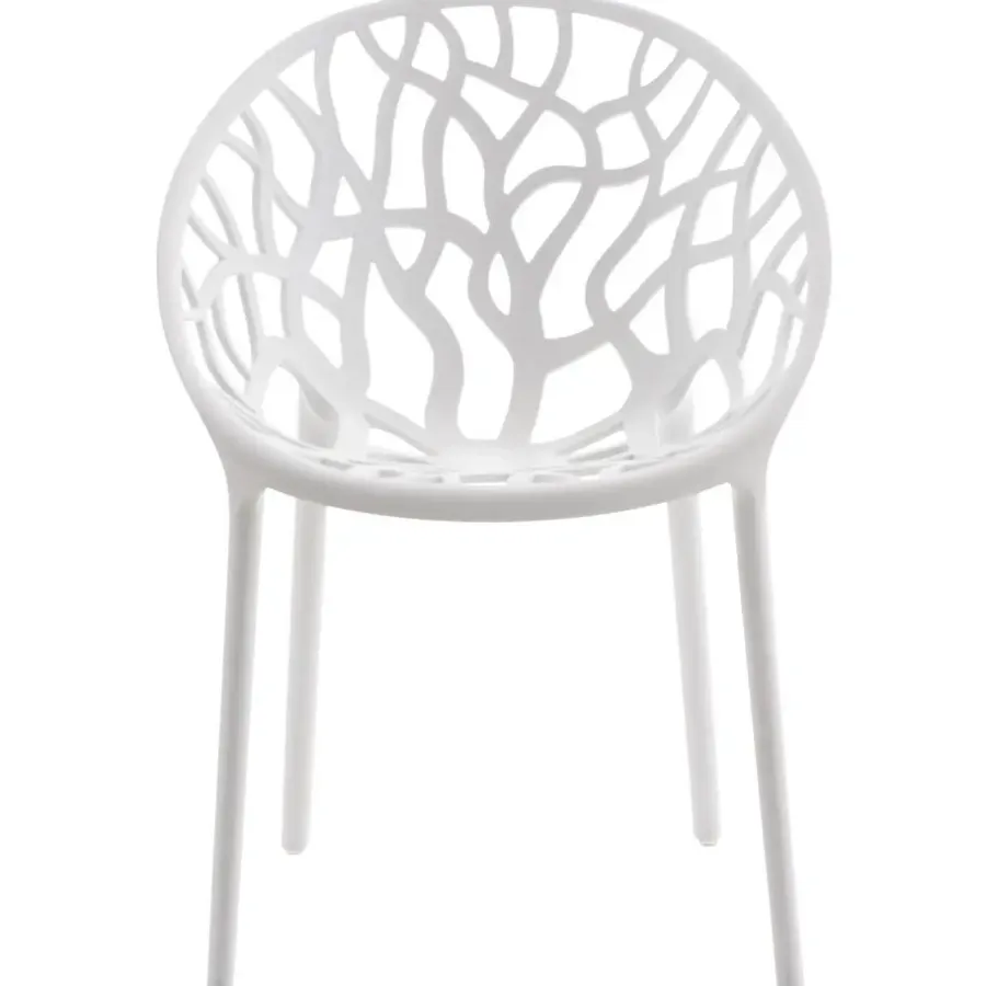 Bistro- & Balkonsets-CLP Set van 4 Tuinstoel Hope Kunststof - wit
