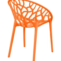 CLP Set van 2 Tuinstoel Hope Kunststof - oranje