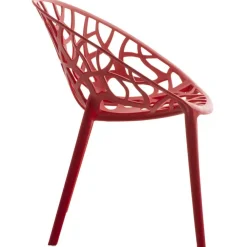 CLP Set van 2 Tuinstoel Hope Kunststof - rood