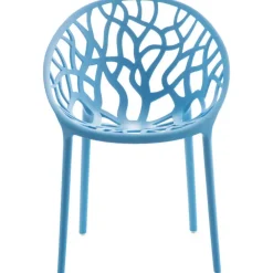 CLP Set van 4 Tuinstoel Hope Kunststof - blauw