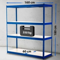 CLP Stellingkast regal Metaal - blauw