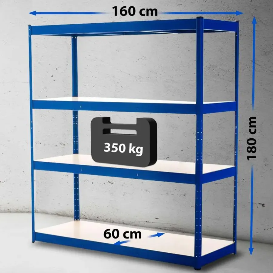 CLP Stellingkast regal Metaal - blauw