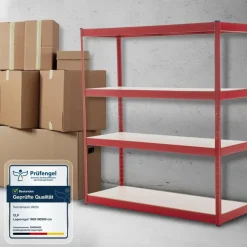 Stellingkasten-CLP Stellingkast regal Metaal - rood