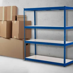 Stellingkasten-CLP Stellingkast Schwerlastregal Metaal - blauw