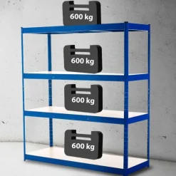 Stellingkasten-CLP Stellingkast Schwerlastregal Metaal - blauw