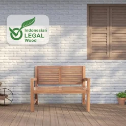 Tuinbanken-CLP Teakbank Teakbank 120 cm mit Abdeckhaube 120 cm