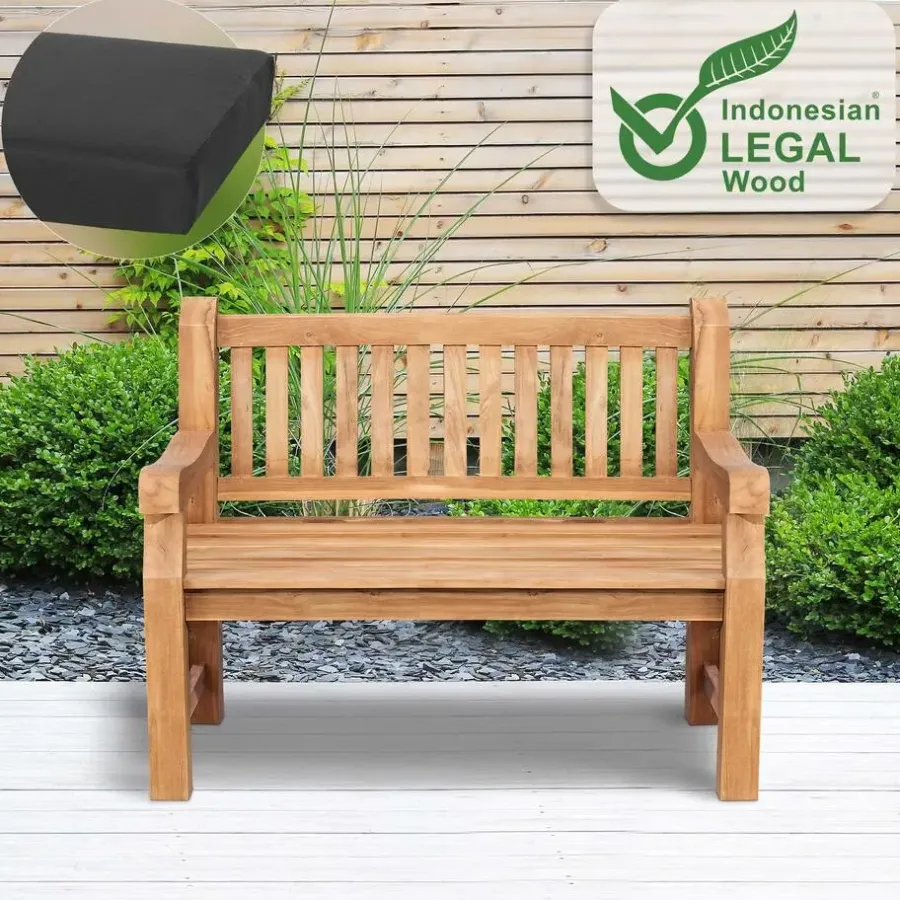 Tuinbanken-CLP Tuinbank Jackson V2 120 cm - donkergrijs