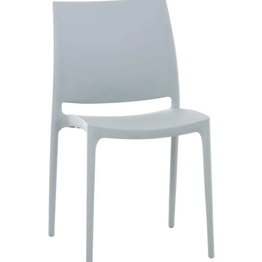 Tuinstoelen-CLP Tuinstoel Maya Zilverkleurig