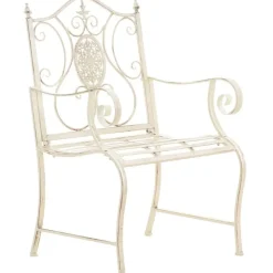 CLP Tuinstoel Punjab Metaal - antiek/creme