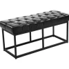 CLP 2-zits Bankje Amun 100 cm - zwart