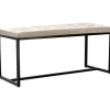 Eetkamerbanken-CLP 2-zits Bankje Barci 100 cm - creme