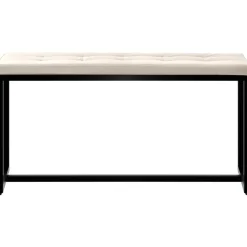 Eetkamerbanken-CLP 2-zits Bankje Barci 100 cm - creme