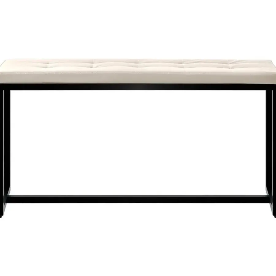 Eetkamerbanken-CLP 2-zits Bankje Barci 100 cm - creme