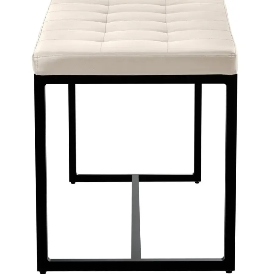 Eetkamerbanken-CLP 2-zits Bankje Barci 100 cm - creme