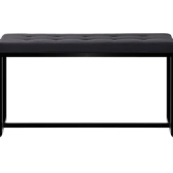 Eetkamerbanken-CLP 2-zits Bankje Barci 100 cm - zwart