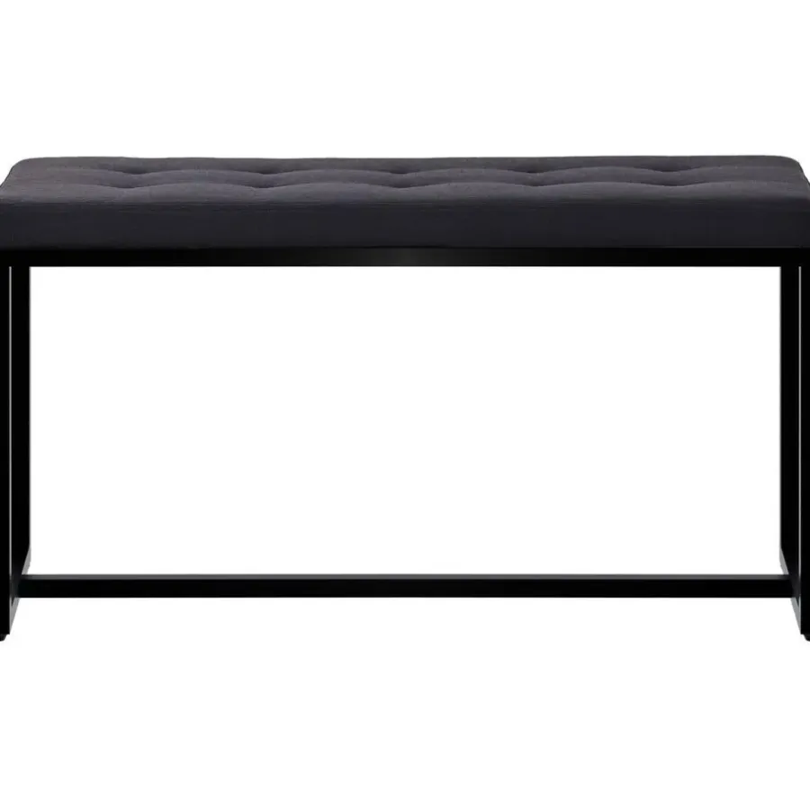 Eetkamerbanken-CLP 2-zits Bankje Barci 100 cm - zwart