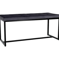 Eetkamerbanken-CLP 2-zits Bankje Barci 100 cm - zwart