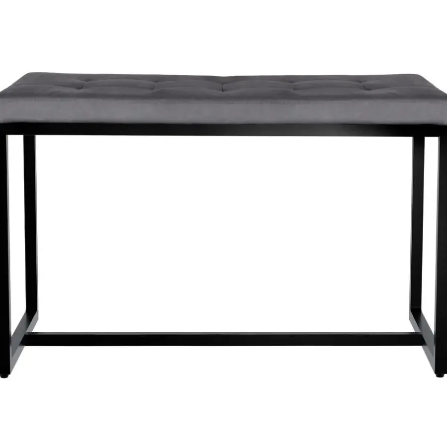 Eetkamerbanken-CLP 2-zits Bankje Barci 100 cm - donkergrijs