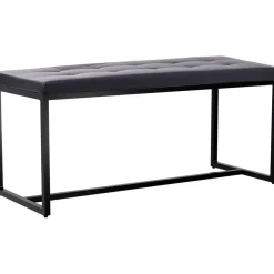 Eetkamerbanken-CLP 2-zits Bankje Barci 100 cm - zwart