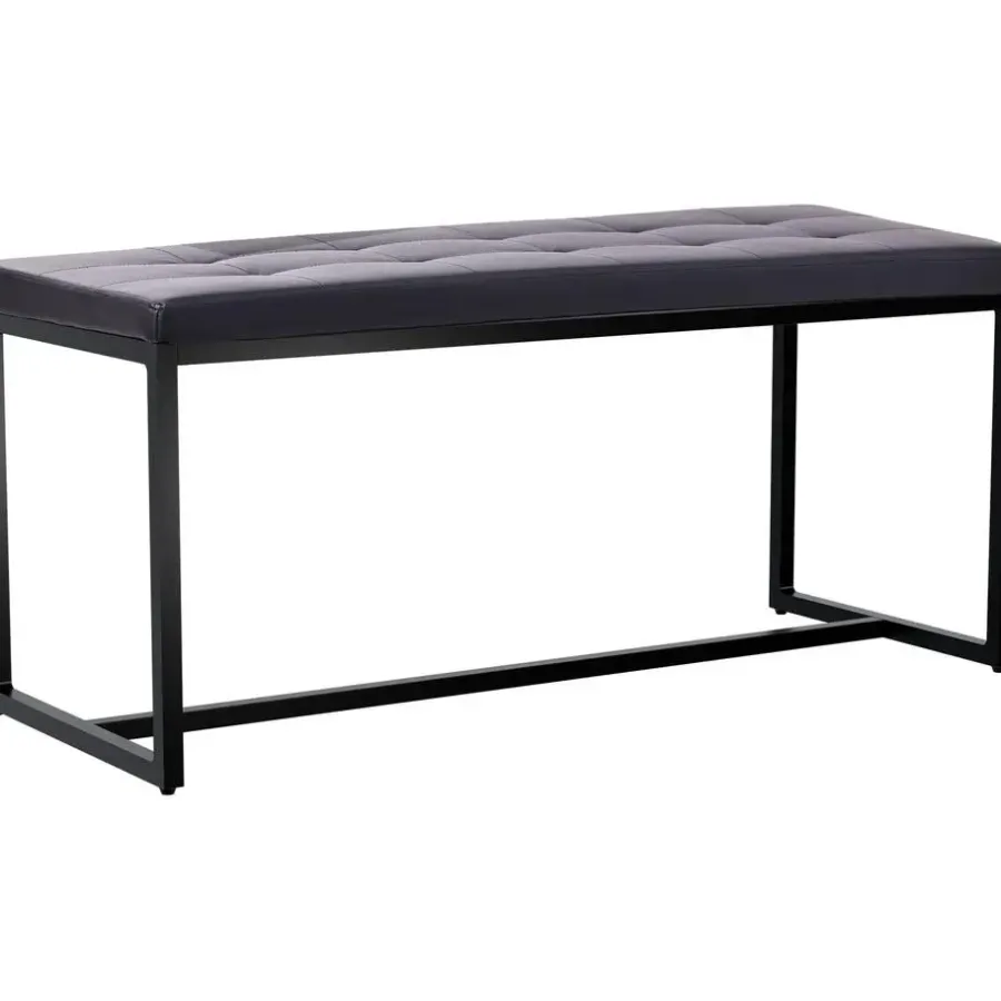 Eetkamerbanken-CLP 2-zits Bankje Barci 100 cm - zwart
