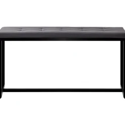Eetkamerbanken-CLP 2-zits Bankje Barci 100 cm - zwart
