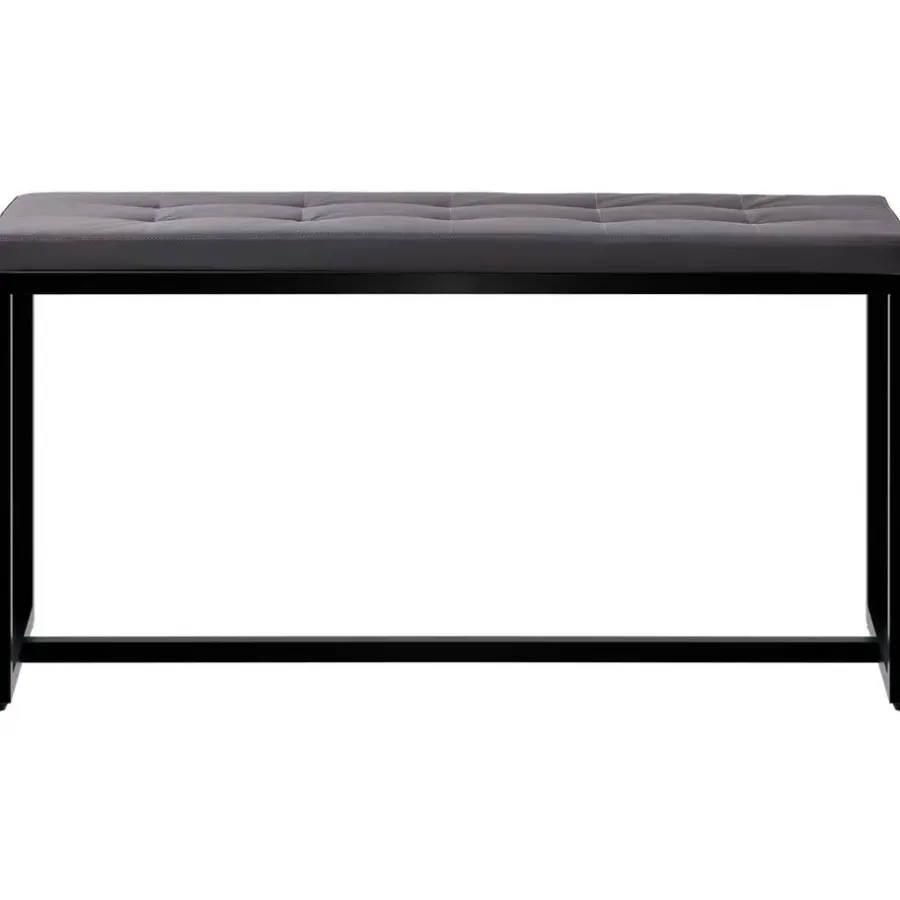 Eetkamerbanken-CLP 2-zits Bankje Barci 100 cm - zwart