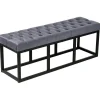 Bankjes-CLP 2-zits Bankje Polson 120 cm - grijs