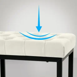 CLP 2-zits Bankje Polson 150 cm - creme